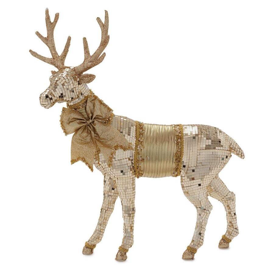 Henriette Renna Decorativa a Mosaico Oro, Collezione Riflessi Gold, 43x51h cm
