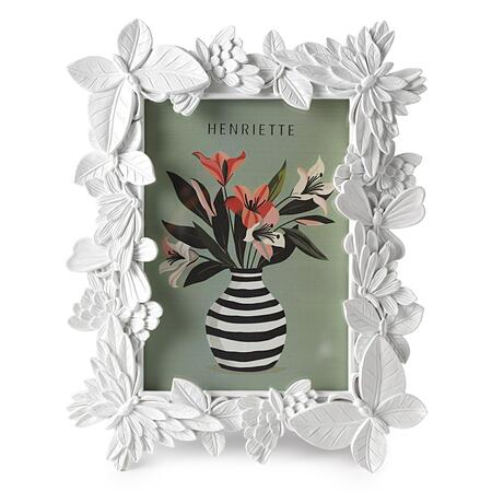 Henriette Cornice Portafoto Garden Bianco - collezione Ostuni, cm 21x26,5 (13x18)