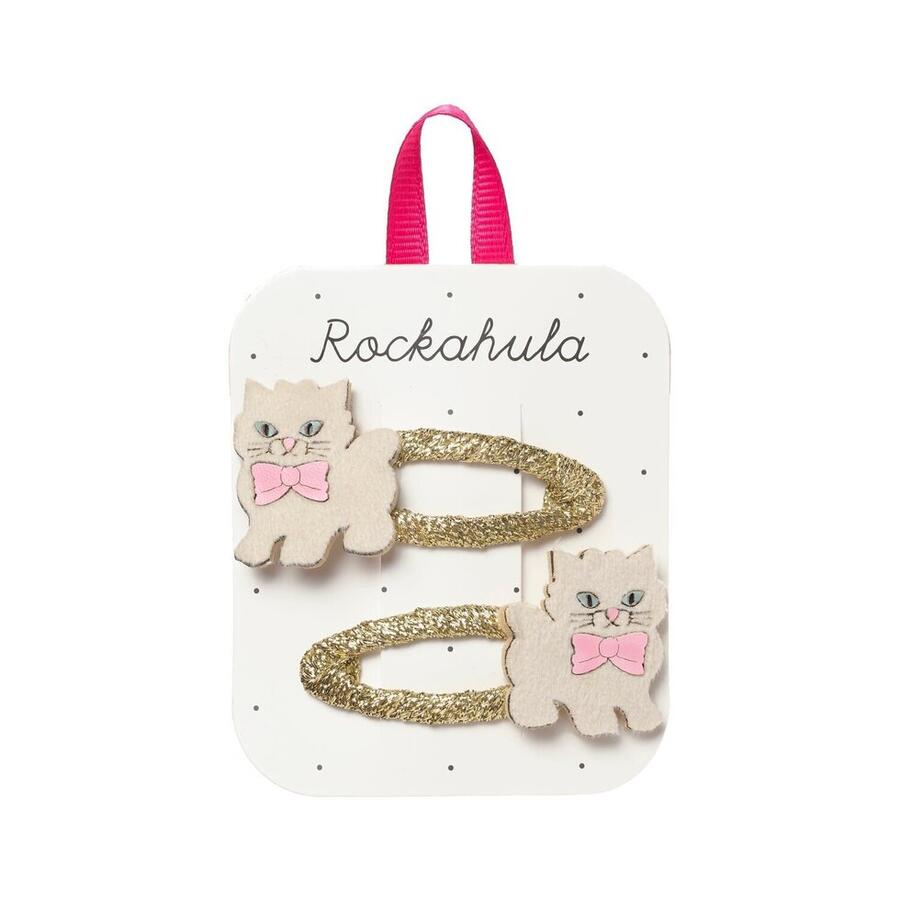 Fermagli a Scatto Gattina Dolce in Velluto - Rockahula Kids