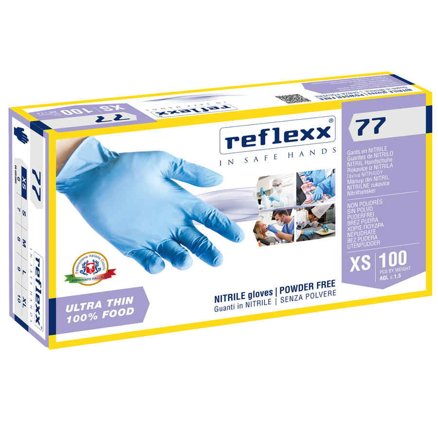 Guanti in Nitrile R77100 Azzurri REFLEXX - conf. 1000 pz
