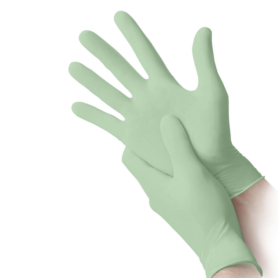 Guanti in Nitrile Bio Verde Pastello REFLEXX - conf. 100 pz