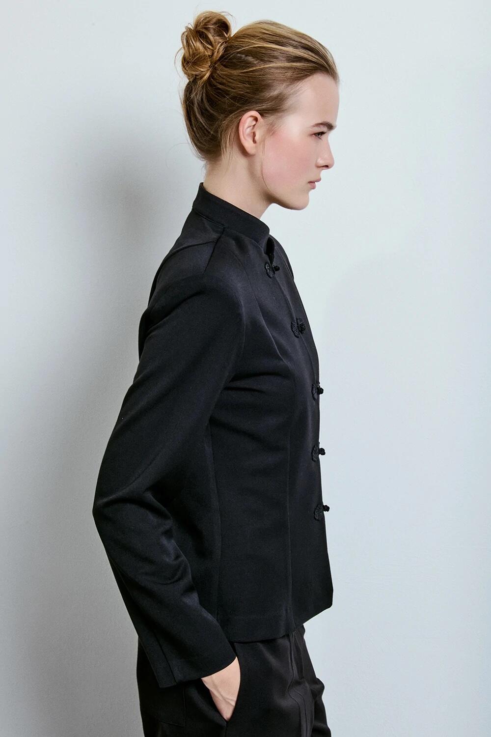 Two Way Giacca Fit Con Alamari Nero