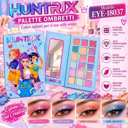 Paletta Ombretti Huntrix [Conf. da 12 pezzi]