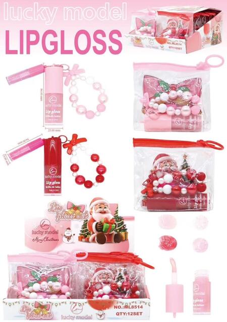 Lucky Model LipGloss Merry Christmas [Conf. da 12 pezzi]