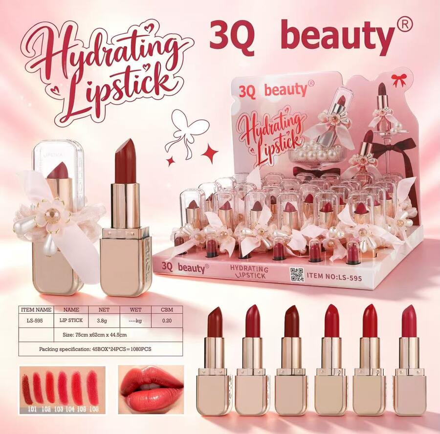 3Q Beauty Hydrating Lipstick Con Codino [Conf.da 24 pezzi]