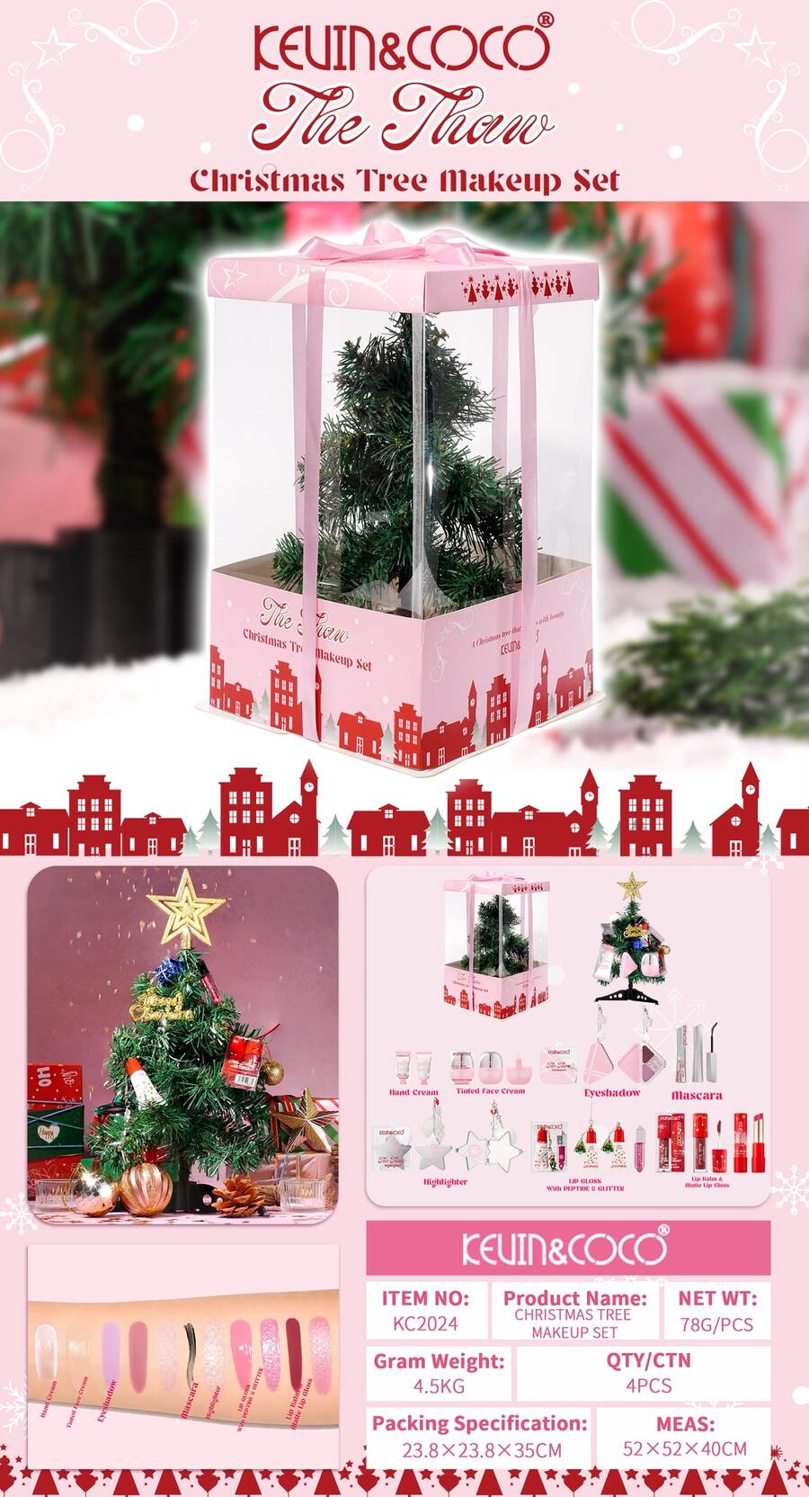 Kevin&Coco Christmas Tree Make Up Set