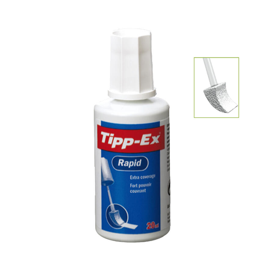 Correttore Liquido con Pennello Rapid da 20 ml TIPP-EX - conf. 10 pz