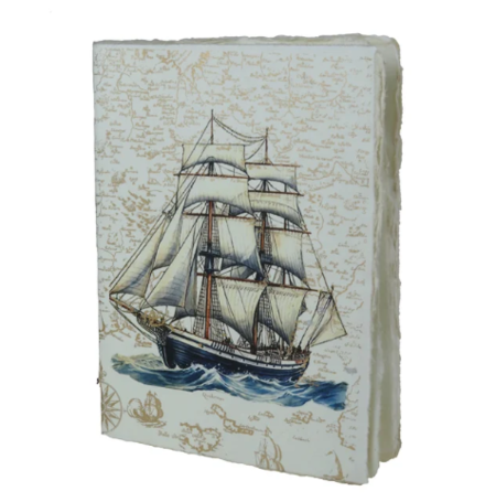 Notebook artigianale A5 (15x21 cm) – Belem - Taccuino in carta pergamena