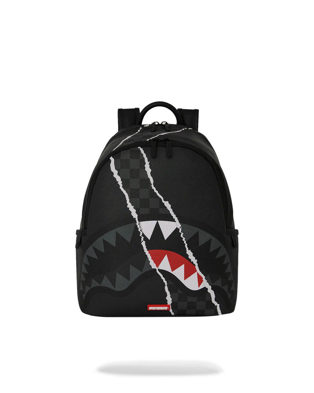 Center Rip Revealing Gray Check Savage Backpack