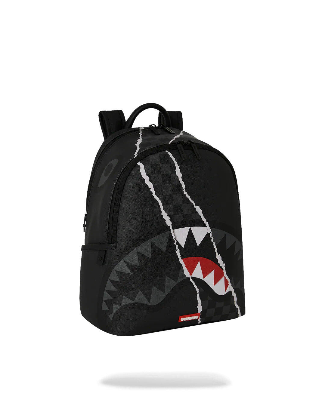 Center Rip Revealing Gray Check Savage Backpack
