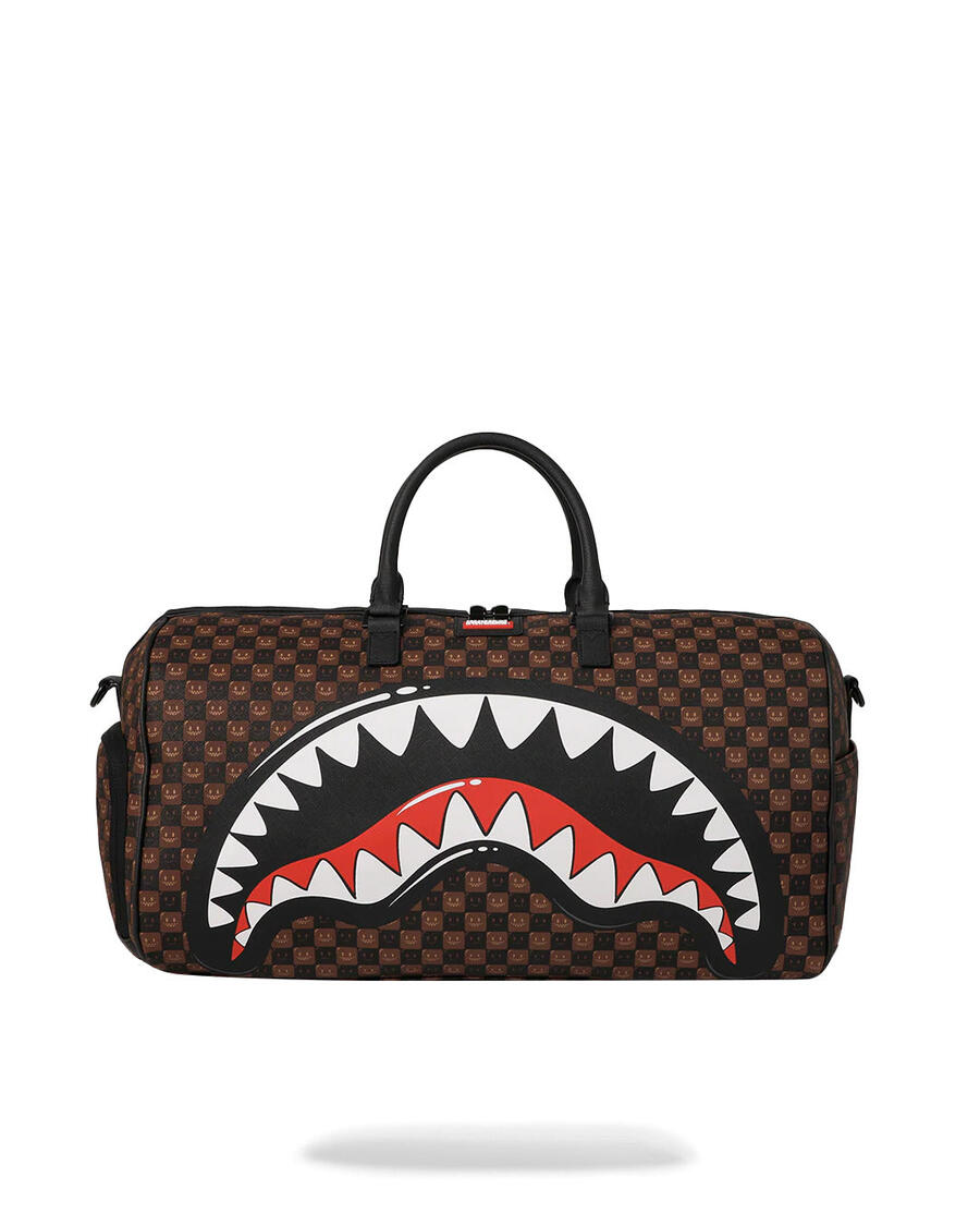Sharks In Paris Wtf Bubble Brown Check Duffle