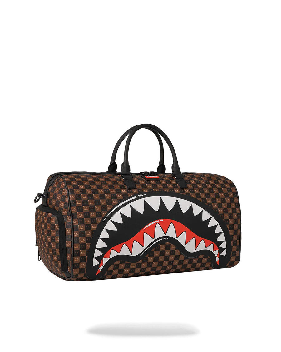 Sharks In Paris Wtf Bubble Brown Check Duffle