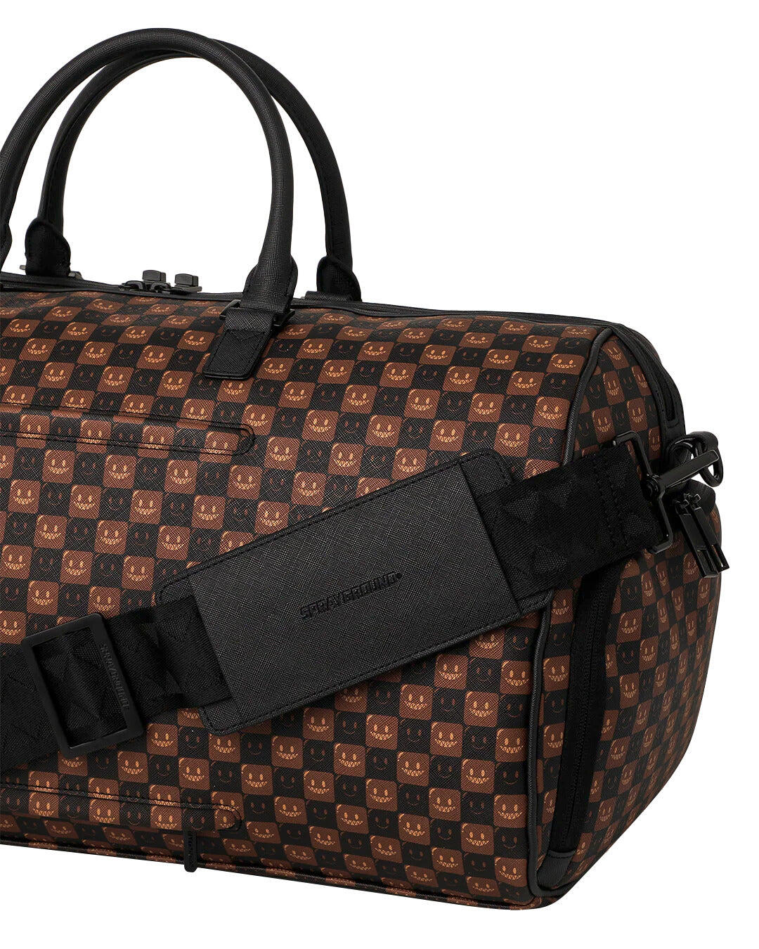 Sharks In Paris Wtf Bubble Brown Check Duffle