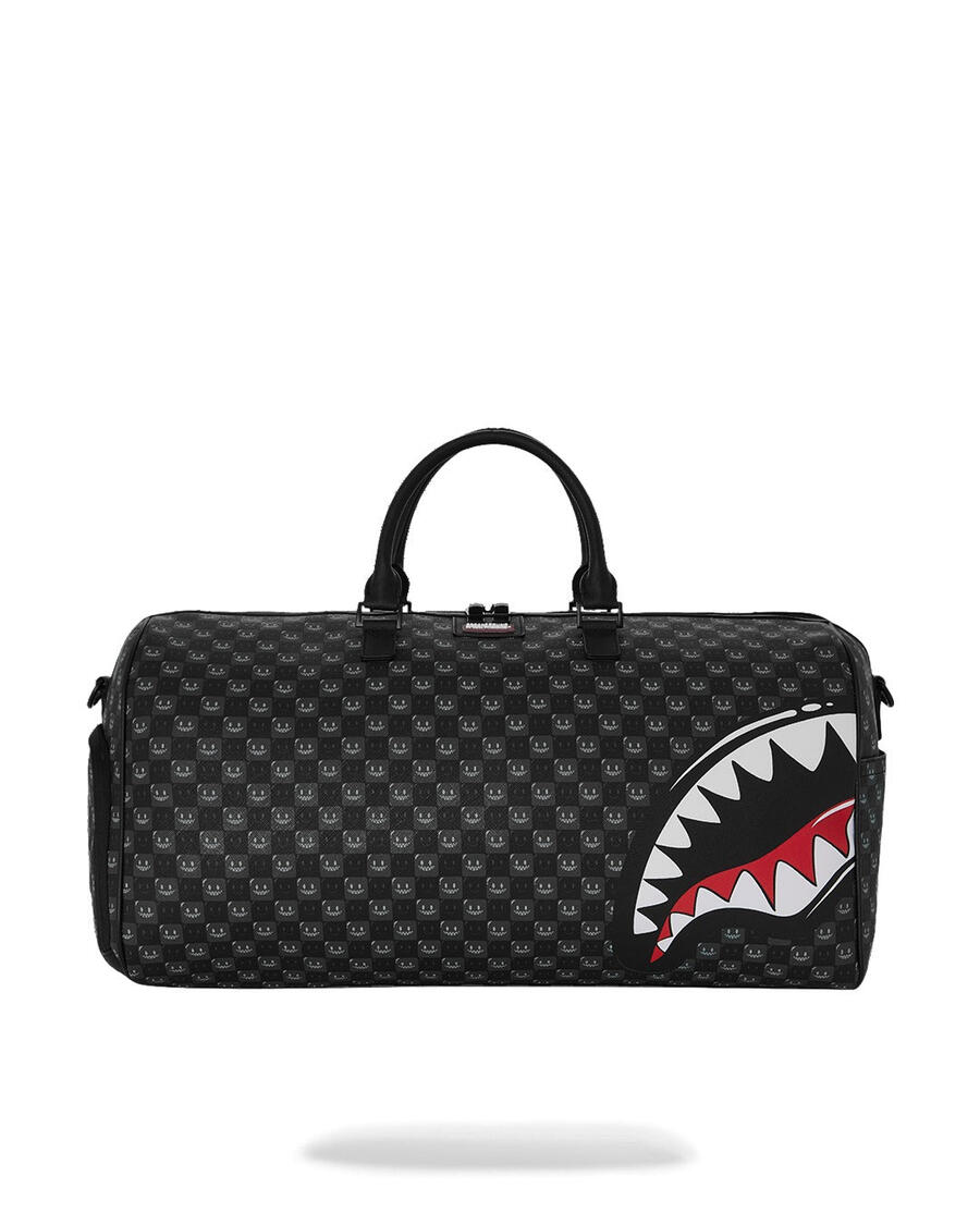 Sharks In Paris Wtf Bubbly Black Check Duffle