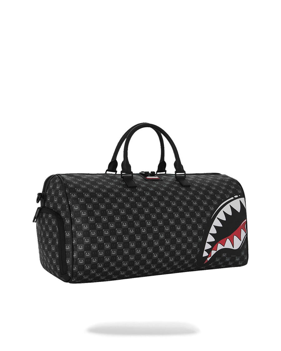 Sharks In Paris Wtf Bubbly Black Check Duffle