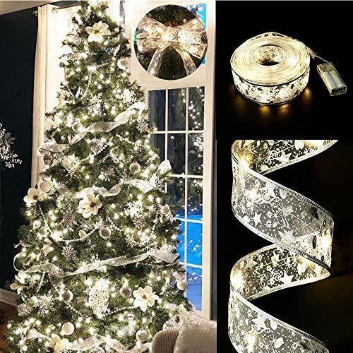 Nastro Luminoso natalizio 100 LED Filo di Rame Luci per Albero di Natale\feste\eventi 5mt