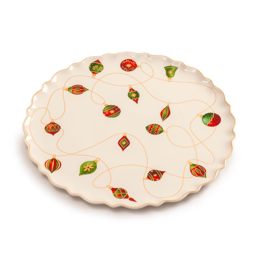 Palais Royal Piatto Panettone XMAS GLOW in Porcellana Ø34 cm
