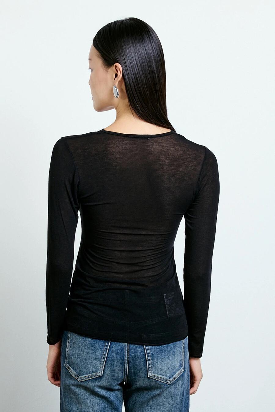 Two Way Maglia Con Cachemire Inserto Pizzo Nero
