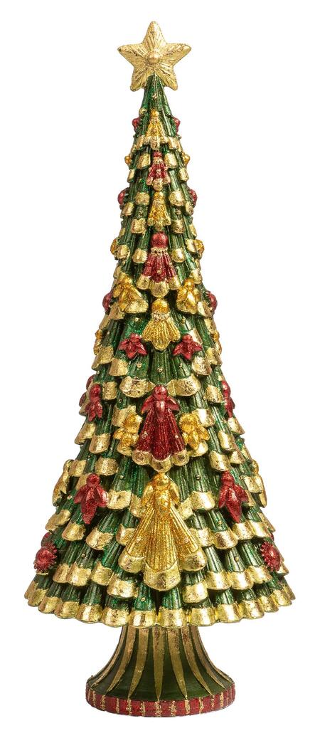 Palais Royal Alberello di Natale in Resina Stile Damasco Tradizionale 44 cm
