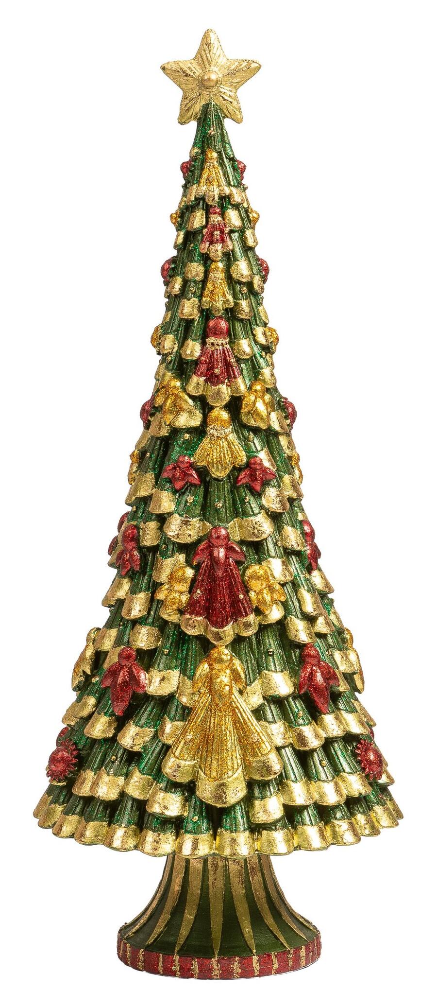 Palais Royal Alberello di Natale in Resina Stile Damasco Tradizionale 44 cm