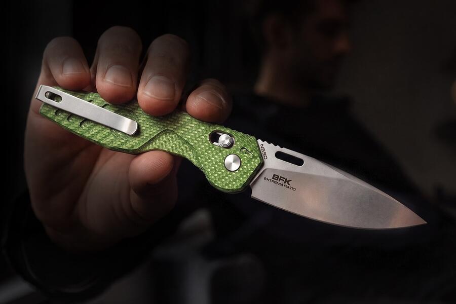 EXTREMA RATIO BFK N690 Green Stone Washed – Coltello Pieghevole