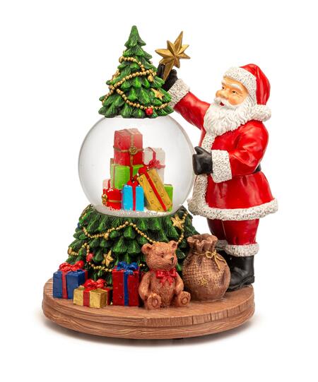 Palais Royal Pallaneve Babbo Natale con Albero e Regali 21,5 cm