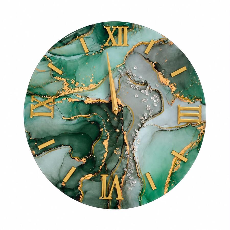 Orologi da parete artigianali di design – Eleganza, marmo e dettagli dorati
