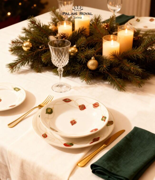 Palais Royal Set 18 Pezzi Xmas Glow in Porcellana by Vito Nesta
