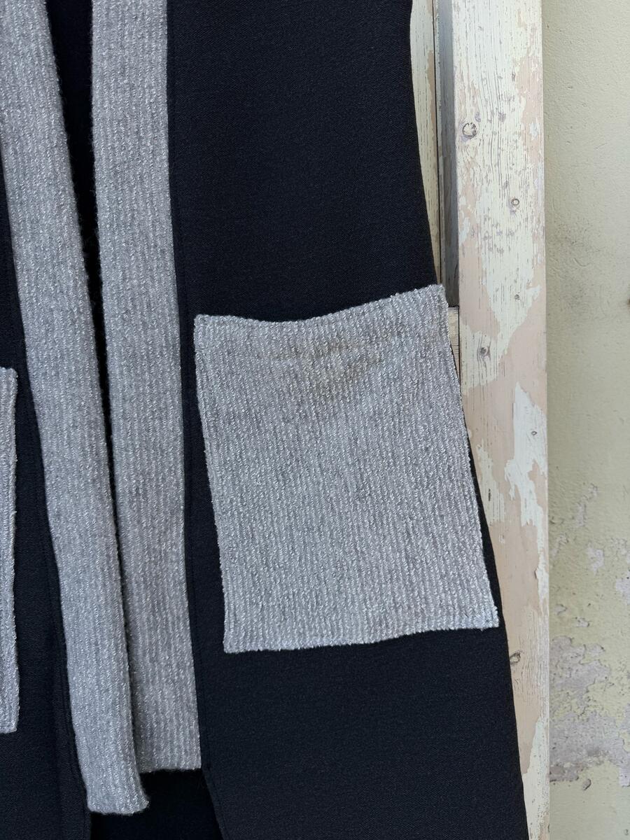 Gilet lungo nero