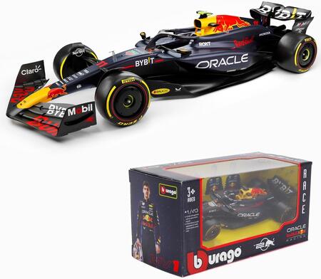 Bburago - Red Bull Racing RB20 Max Verstappen #1 2024 - Modellino Realistico Auto in Scala 1:43, Guidata da Max Verstappen, Licenza Ufficiale Red Bull, Età consigliata 3+ Anni