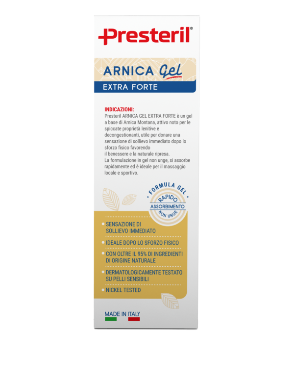 Presteril ARNICA Gel EXTRA FORTE - IDEALE PER IL MASSAGGIO - 75 ml