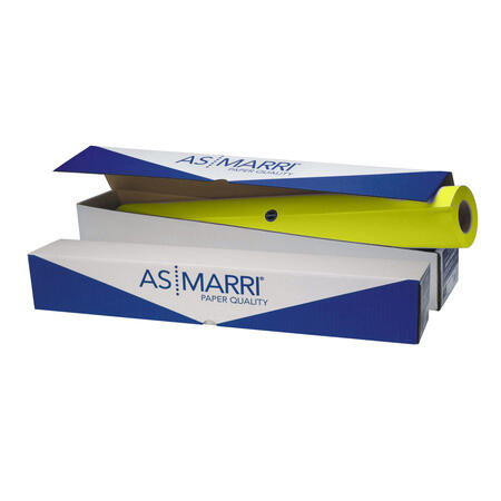 Carta da Plotter InkJet giallo Fluorescente J.100, 914 mm × 45 m da 100 g/m² AS MARRI