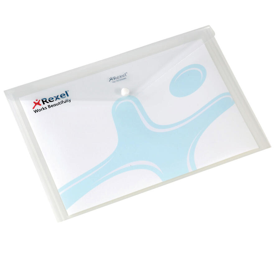 Busta con Bottone Pull 21 × 29,7 cm (A4) KING MEC - conf. 5 pz