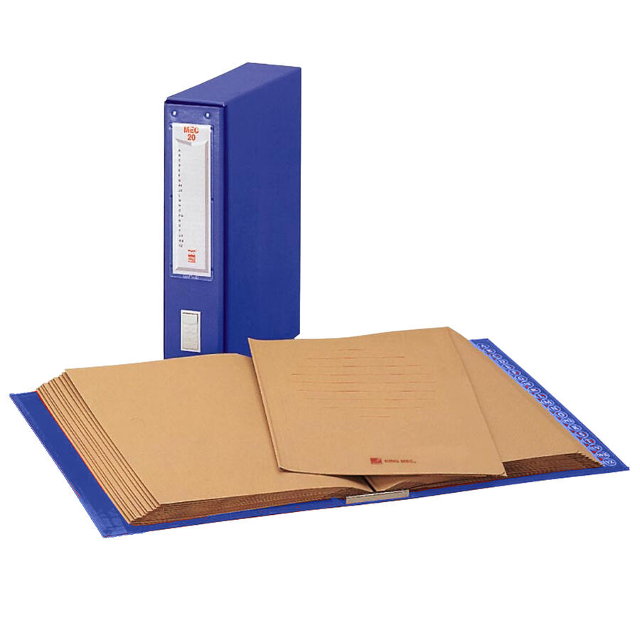 Classificatore con Custodia MEC Blu 23 × 32 cm KING MEC