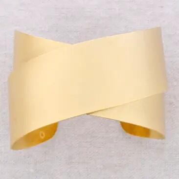 Bracciale in Acciaio Regolabile Incrociato