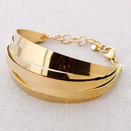 Bracciale minimalista in acciaio