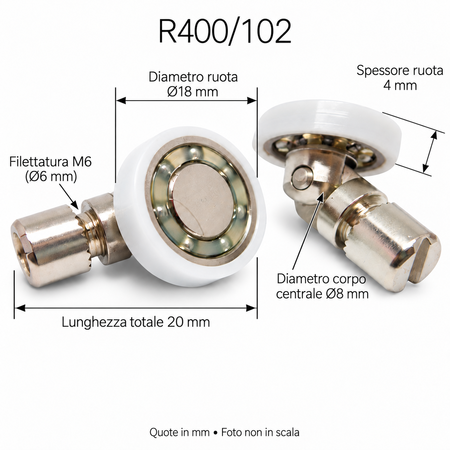 R400/102 - 18  Snodo CD Friges - kit 2 pezzi