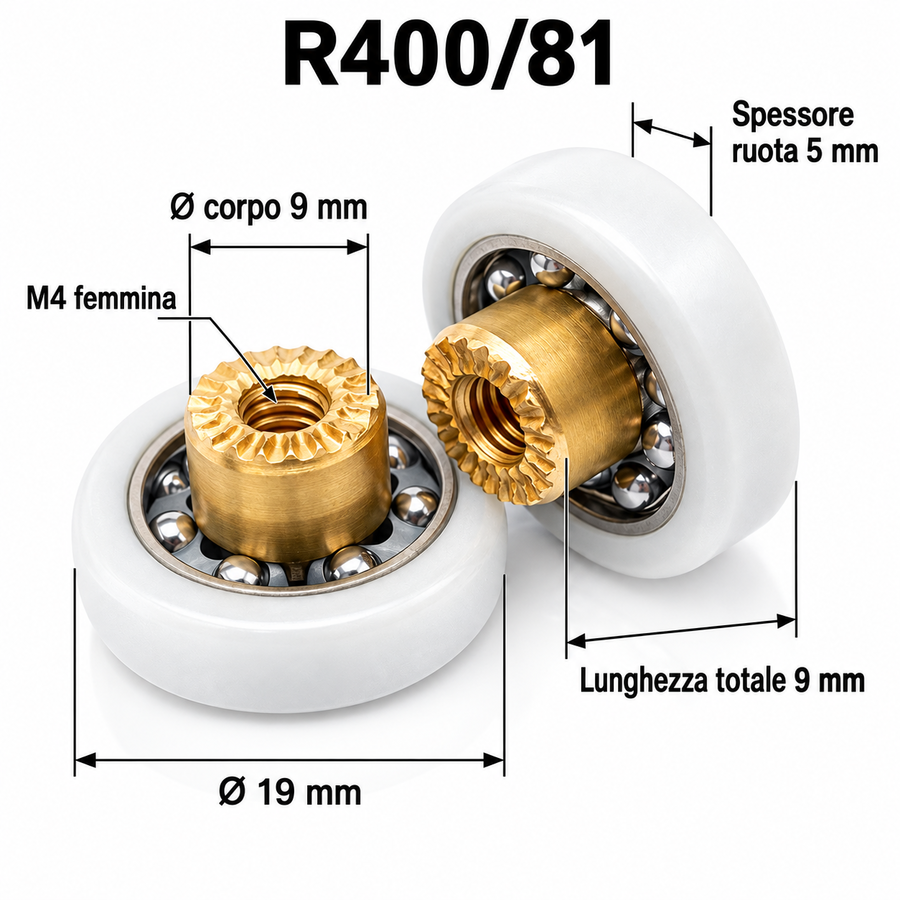 R400/81 - 19 TRO M4 Q - Kit 2 pezzi 