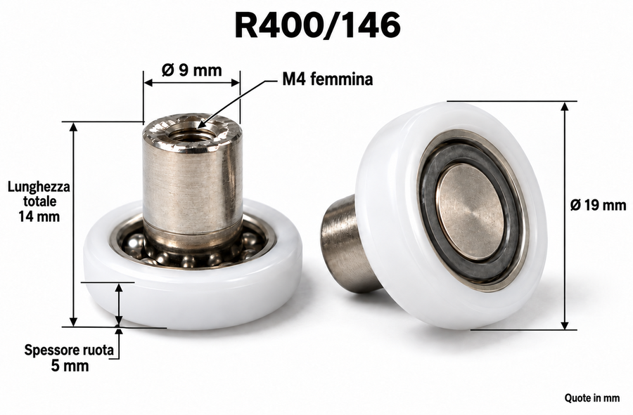 R400/146 - 19 TRO LONG - Kit 2 pezzi