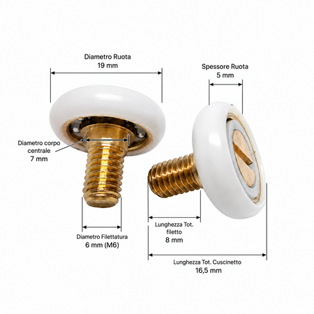 R400/120 - 19 CH INDA - Kit 2 pezzi