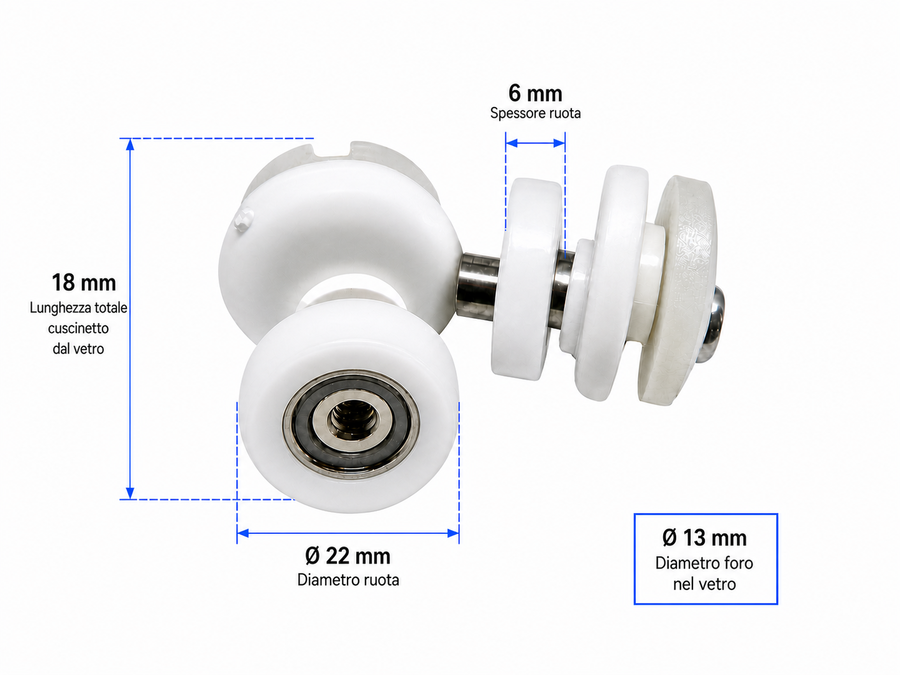 R400/131 - 22x6 Tecno - Kit 2 pezzi
