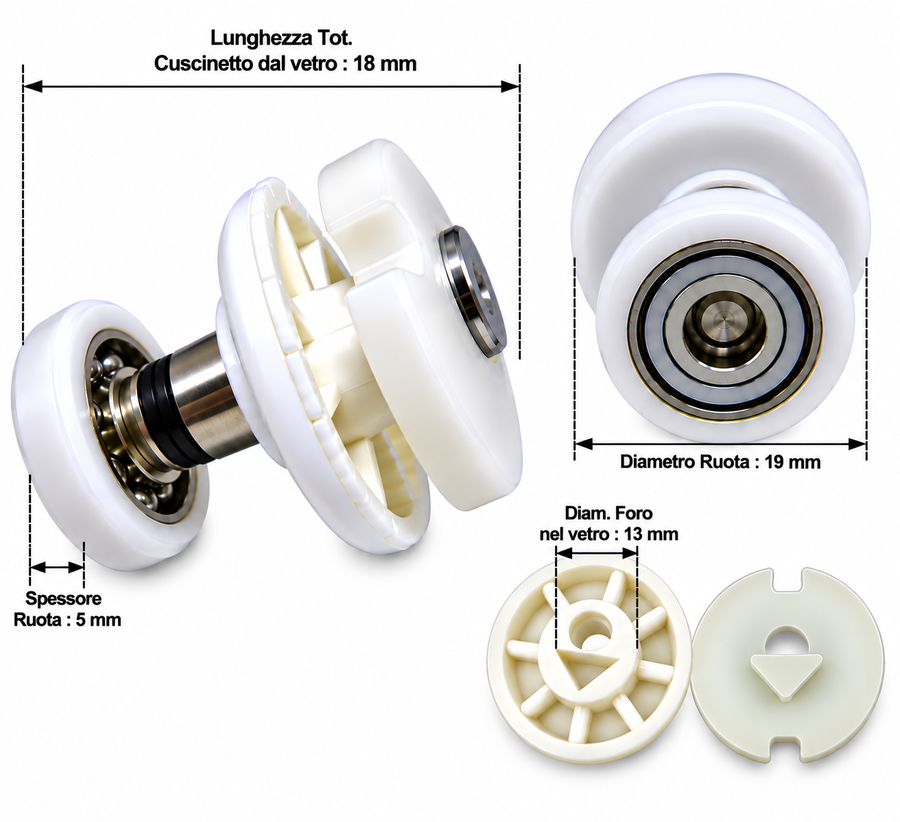 R400/156 - 19x5 OR Tecno - Kit 2 pezzi