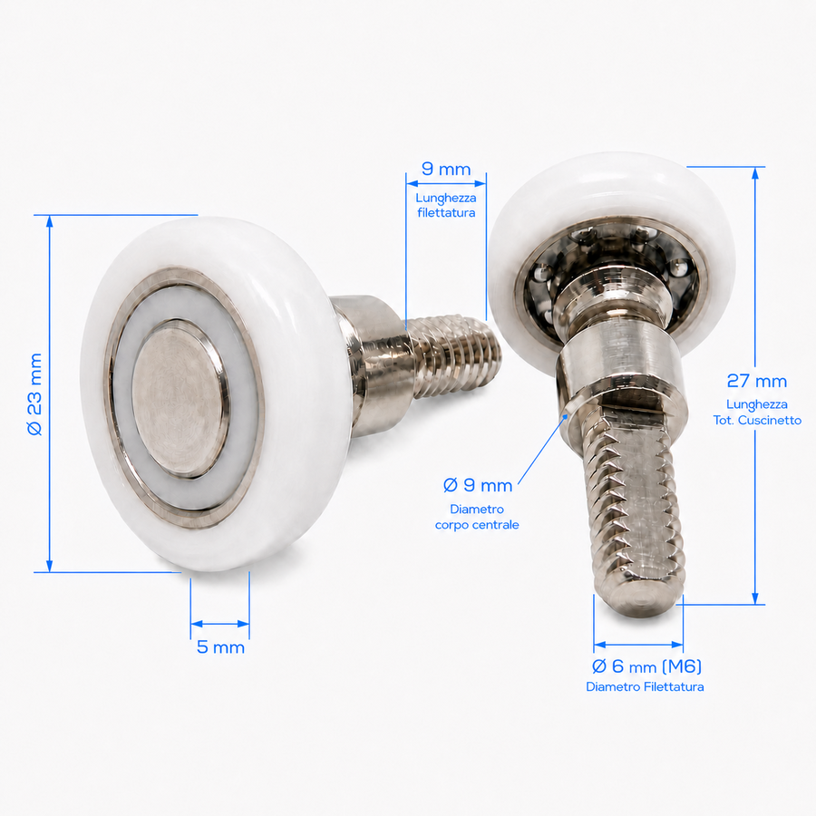 R400/47 - 19 BC M6 - Kit 2 pezzi