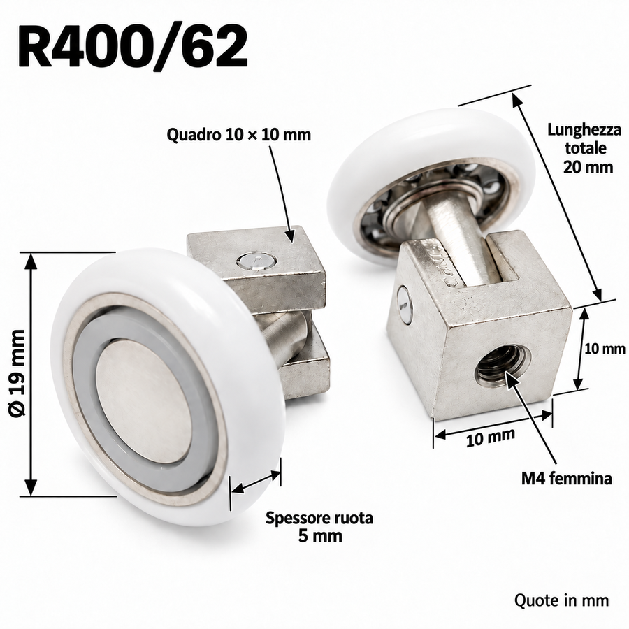 R400/62 - 19 AR Quadro - Kit 2 pezzi