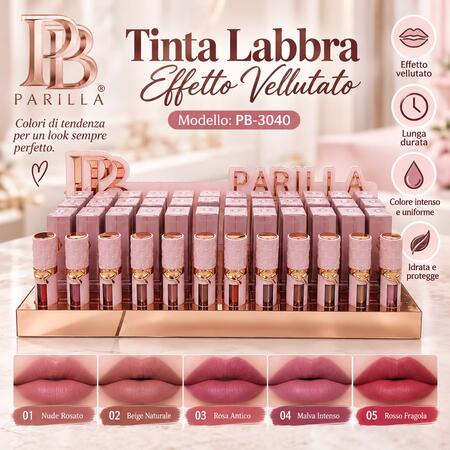 Parilla Tinta Labbra Effetto Velluto [Conf.da 48 pezzi]