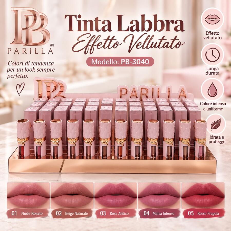 Parilla Tinta Labbra Effetto Velluto [Conf.da 48 pezzi]