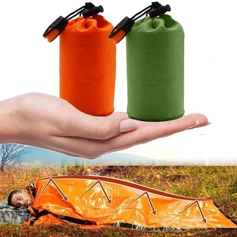 Sacco a pelo termico d’emergenza impermeabile ultraleggero portatile campeggio\primo soccorso