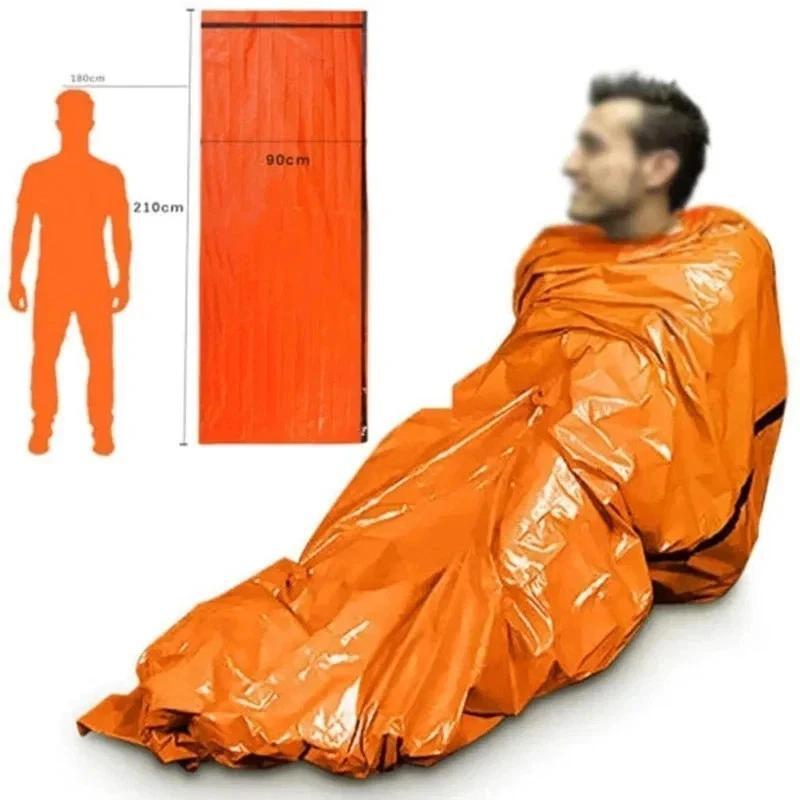 Sacco a pelo termico d’emergenza impermeabile ultraleggero portatile campeggio\primo soccorso