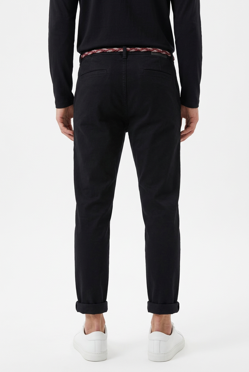 Over-d Pantalone Velluto Tapered Nero