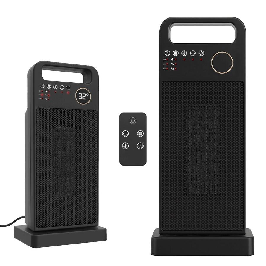 Stufa Termoventilatore a Colonna 2000W a 3 Livelli con Telecomando incluso